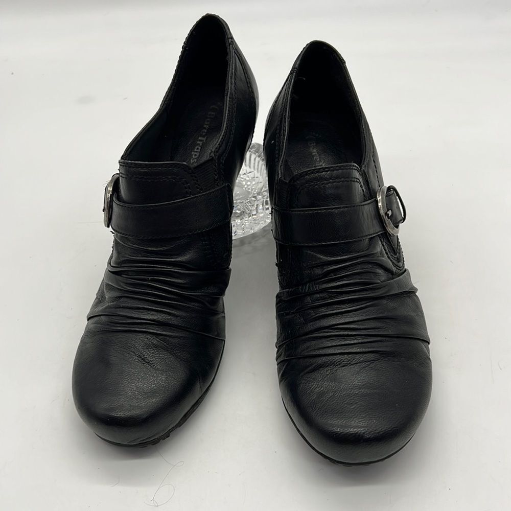 BearTraps Black Leather Booties size 11